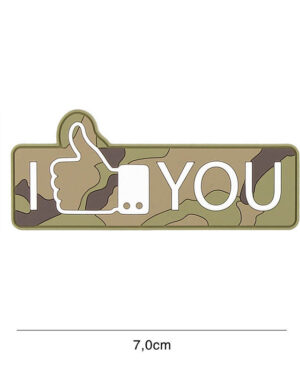 Patch 3D PVC I like you woodland #8119