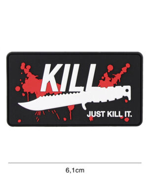 Patch 3D PVC Just kill it red #8121