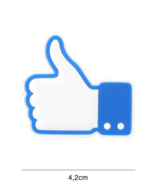 Patch 3D PVC Like/don't like blue #8124