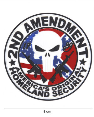 Patch 3D PVC 2nd Amendment punisher #8128