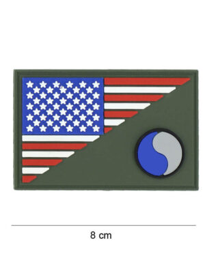 Patch 3D PVC 29th Infantry half flag #19061