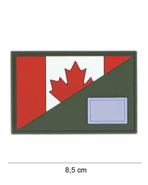 Patch 3D PVC Canada half flag #19065