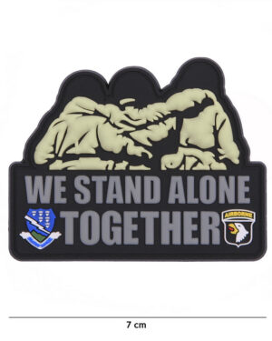 Patch 3D PVC We stand alone together #7094