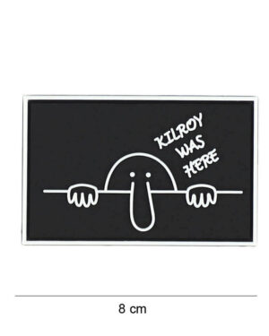 Patch 3D PVC Kilroy was here black #8071