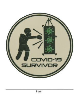 Patch 3D PVC Covid-19 survivor #6102