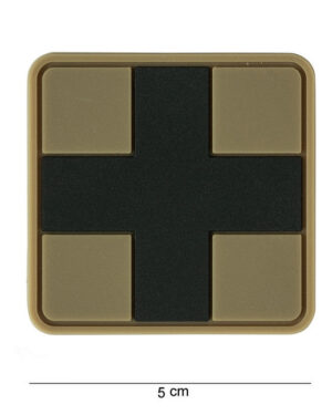 Patch 3D PVC Cross coyote #17028