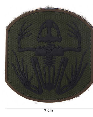 Patch 3D PVC Frog skeleton #14008
