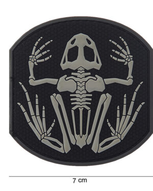 Patch 3D PVC Frog skeleton #14006