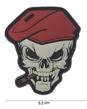 Patch 3D PVC skull sigar #10121