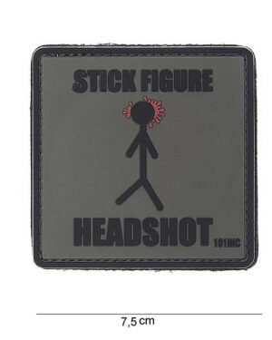 Patch 3D PVC Stick figure #10055