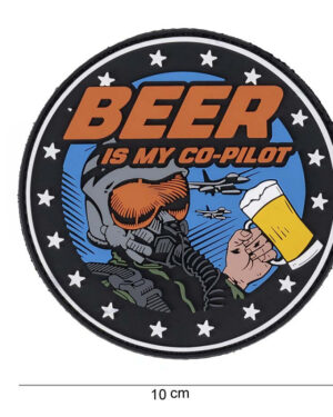 Patch 3D PVC Beer is my Co-pilot #9064
