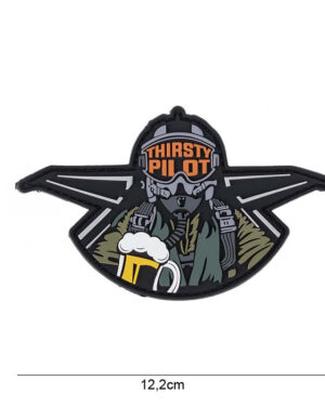 Patch 3D PVC Thirsty pilot #10021