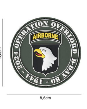 Patch 3D PVC D-Day 80 101st Airborne #13063