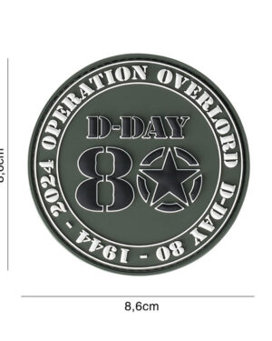 Patch 3D PVC D-Day 80 operation overlord #16058