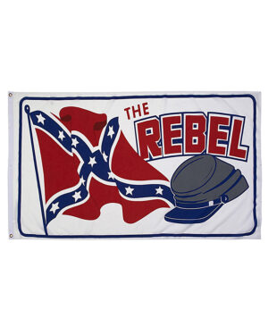 Flagge Rebel Whiteh cap