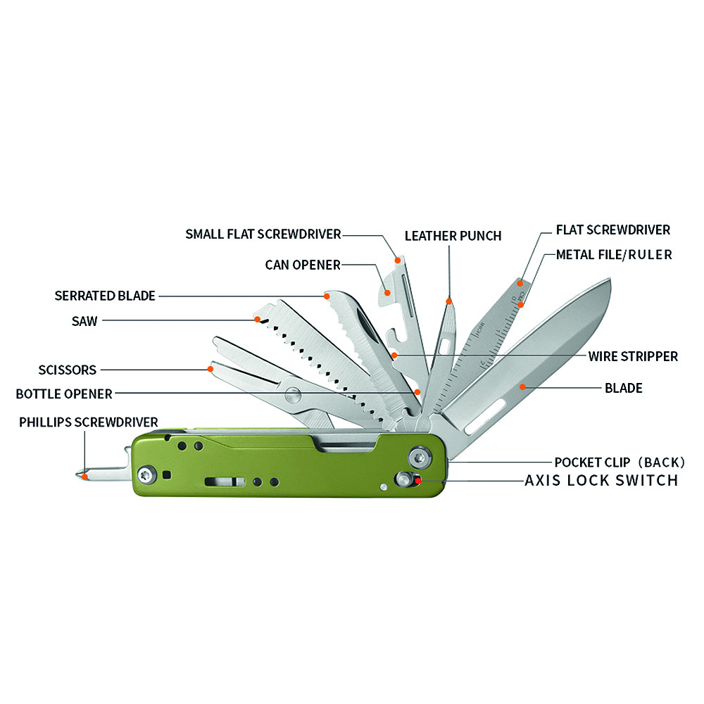 TF-2215 Multifunktionsmesser 13 in 1 – Bild 2