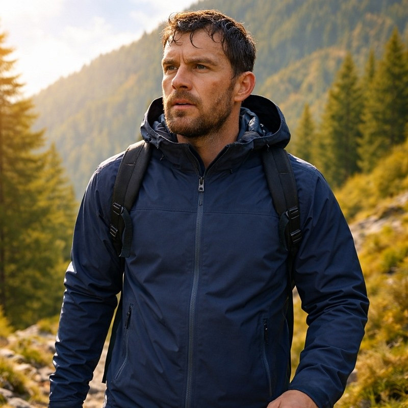 TF-2215 Wasserdichte Hardshell-Jacke - Regenjacke – Bild 2